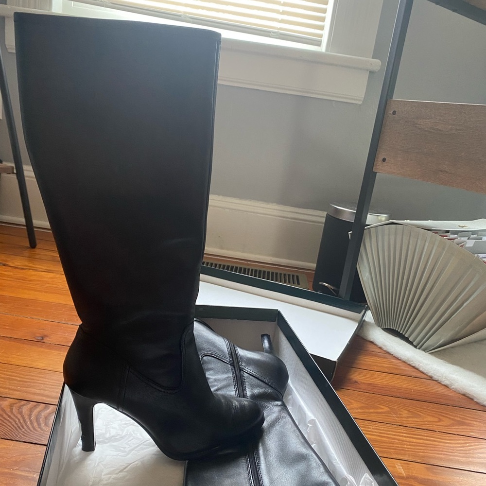 Ralph Lauren Bryce calf boots in black